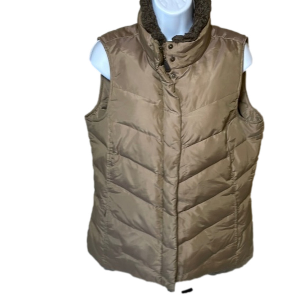 EDDIE Bauer Goosedown Nylon Vest Size Medium